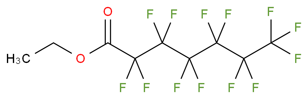 ethyl 2,2,3,3,4,4,5,5,6,6,7,7,7-tridecafluoroheptanoate_分子结构_CAS_41430-70-0