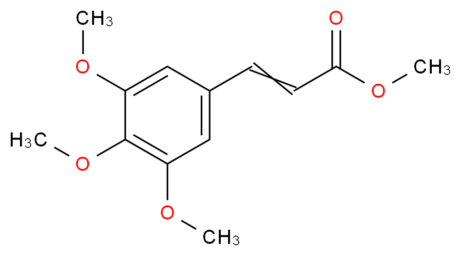 methyl 3-(3,4,5-trimethoxyphenyl)prop-2-enoate_分子结构_CAS_20329-96-8