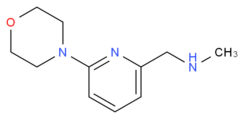 methyl({[6-(morpholin-4-yl)pyridin-2-yl]methyl})amine_分子结构_CAS_886851-30-5