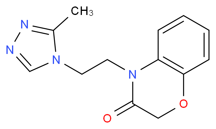 4-[2-(3-methyl-4H-1,2,4-triazol-4-yl)ethyl]-2H-1,4-benzoxazin-3(4H)-one_分子结构_CAS_)