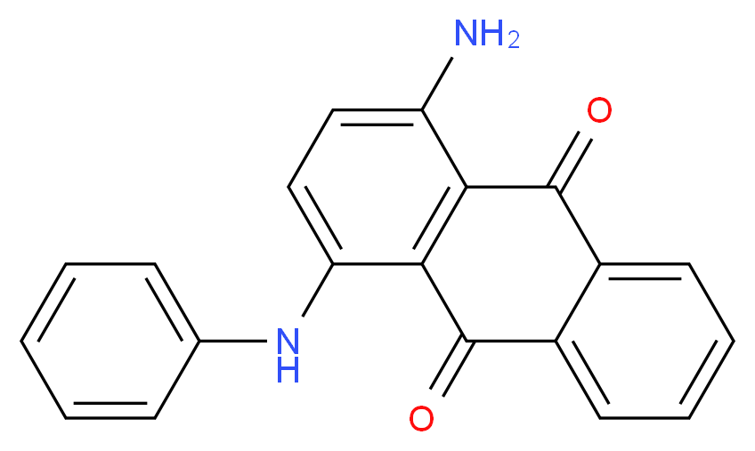 1-amino-4-(phenylamino)-9,10-dihydroanthracene-9,10-dione_分子结构_CAS_4395-65-7