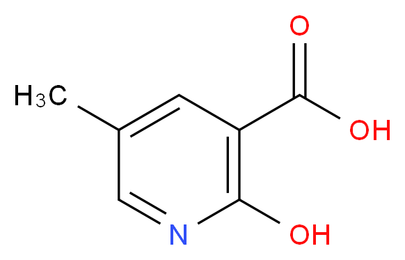 2-Hydroxy-5-methylnicotinic acid_分子结构_CAS_38076-77-6)