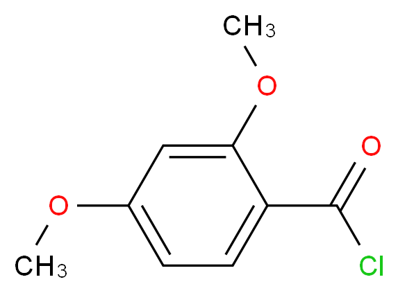 2,4-二甲氧苯甲酰氯_分子结构_CAS_39828-35-8)