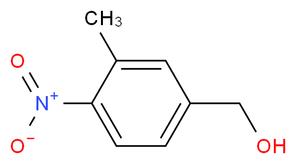 3-甲基-4-硝基苯甲醇_分子结构_CAS_80866-75-7)