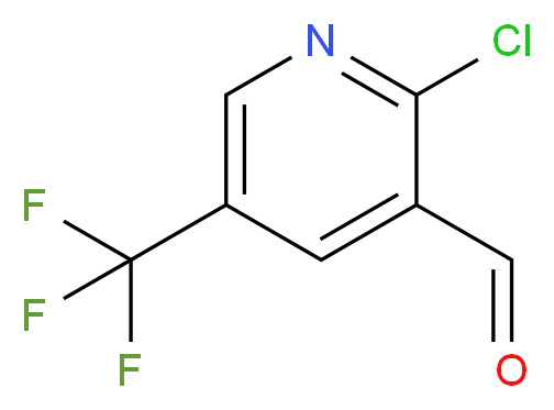 2-CHLORO-5-(TRIFLUOROMETHYL)PYRIDINE-3-CARBALDEHYDE_分子结构_CAS_934279-60-4)