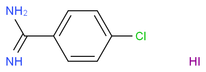 4-氯苄脒氢碘酸盐_分子结构_CAS_115297-57-9)