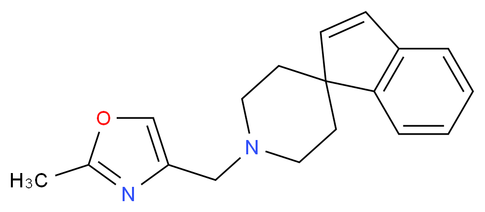 1'-[(2-methyl-1,3-oxazol-4-yl)methyl]spiro[indene-1,4'-piperidine]_分子结构_CAS_)