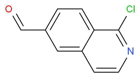 1-chloroisoquinoline-6-carbaldehyde_分子结构_CAS_1211528-19-6