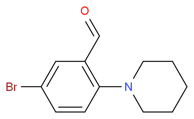 5-Bromo-2-piperidinobenzenecarbaldehyde_分子结构_CAS_)