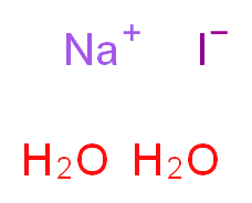 sodium dihydrate iodide_分子结构_CAS_13517-06-1