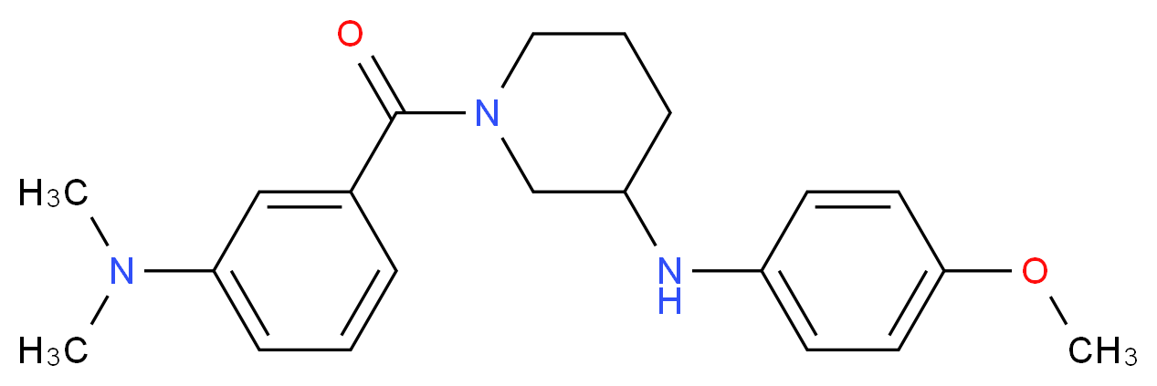 1-[3-(dimethylamino)benzoyl]-N-(4-methoxyphenyl)-3-piperidinamine_分子结构_CAS_)
