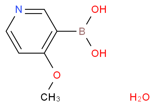 4-METHOXYPYRIDINE-3-BORONIC ACID HYDRATE_分子结构_CAS_355004-67-0)