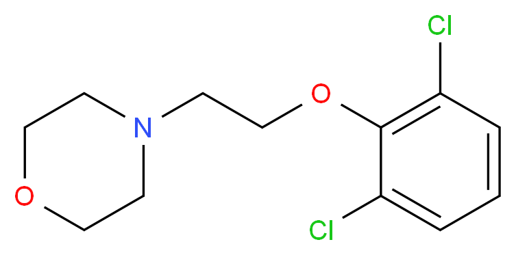 4-[2-(2,6-dichlorophenoxy)ethyl]morpholine_分子结构_CAS_372183-73-8