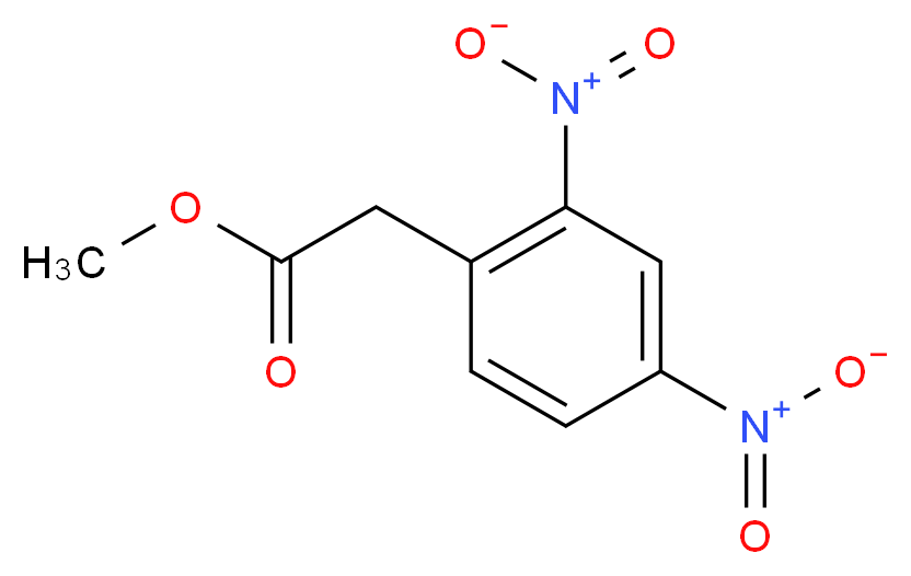 Methyl 2-(2,4-dinitrophenyl)acetate_分子结构_CAS_58605-12-2)