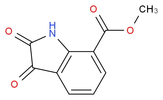 methyl 2,3-dioxo-2,3-dihydro-1H-indole-7-carboxylate_分子结构_CAS_103030-10-0