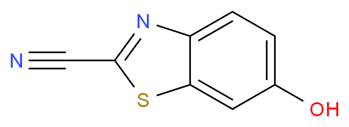 6-hydroxy-1,3-benzothiazole-2-carbonitrile_分子结构_CAS_939-69-5