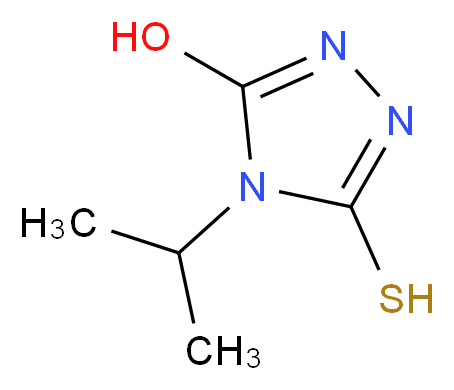 4-(propan-2-yl)-5-sulfanyl-4H-1,2,4-triazol-3-ol_分子结构_CAS_53065-47-7