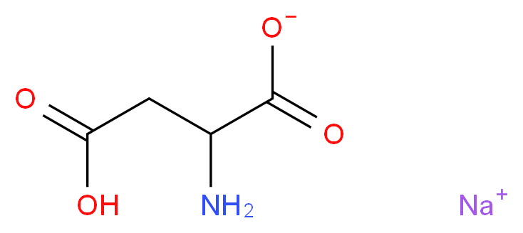 sodium 2-amino-3-carboxypropanoate_分子结构_CAS_3792-50-5