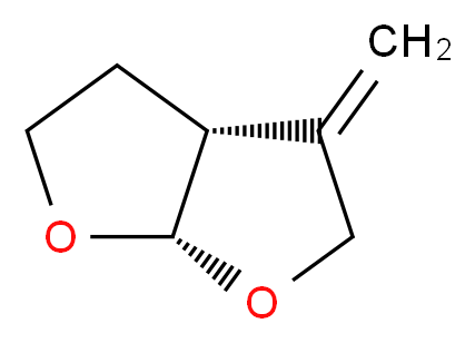 (3aR,6aS)-3-methylidene-hexahydrofuro[2,3-b]furan_分子结构_CAS_109789-17-5