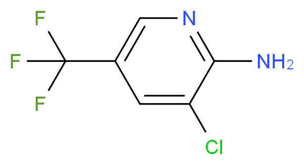 2-Amino-3-chloro-5-(trifluoromethyl)pyridine_分子结构_CAS_79456-26-1)