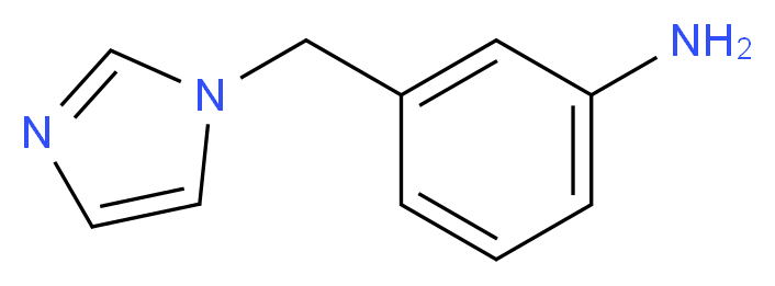 3-(1H-Imidazol-1-ylmethyl)aniline 97%_分子结构_CAS_120107-85-9)