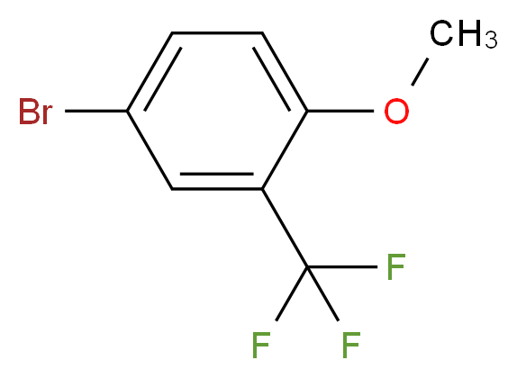 4-溴-2-(三氟甲基)苯甲醚_分子结构_CAS_1514-11-0)