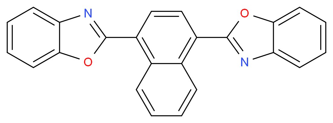 1,4-Bis(benzo[d]oxazol-2-yl)naphthalene_分子结构_CAS_5089-22-5)