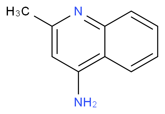 4-氨基-2-甲基喹啉_分子结构_CAS_6628-04-2)