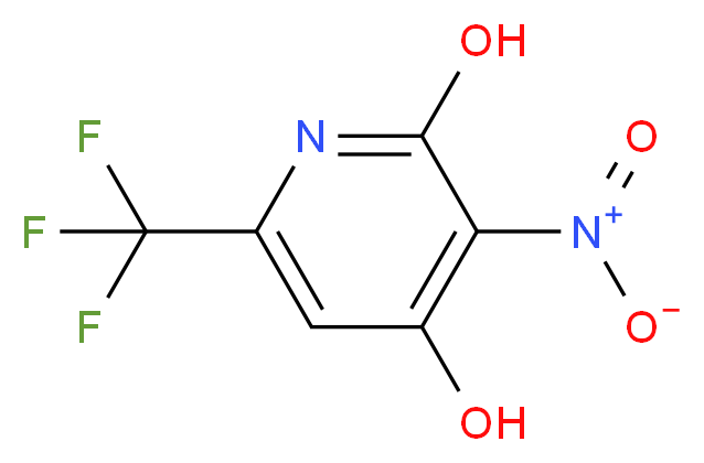 3-nitro-6-(trifluoromethyl)pyridine-2,4-diol_分子结构_CAS_947144-26-5