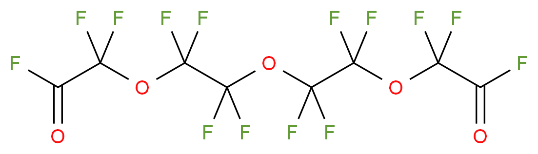 2,2-difluoro-2-{1,1,2,2-tetrafluoro-2-[1,1,2,2-tetrafluoro-2-(1,1,2-trifluoro-2-oxoethoxy)ethoxy]ethoxy}acetyl fluoride_分子结构_CAS_24689-56-3