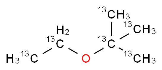 2-[(1,2-<sup>1</sup><sup>3</sup>C<sub>2</sub>)ethoxy]-2-(<sup>1</sup><sup>3</sup>C)methyl(1,2,3-<sup>1</sup><sup>3</sup>C<sub>3</sub>)propane_分子结构_CAS_1173018-96-6