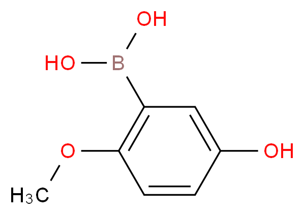 5-HYDROXY-2-METHOXYPHENYLBORONIC ACID_分子结构_CAS_1072952-43-2)