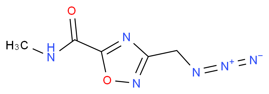 3-(Azidomethyl)-N-methyl-1,2,4-oxadiazole-5-carboxamide_分子结构_CAS_)