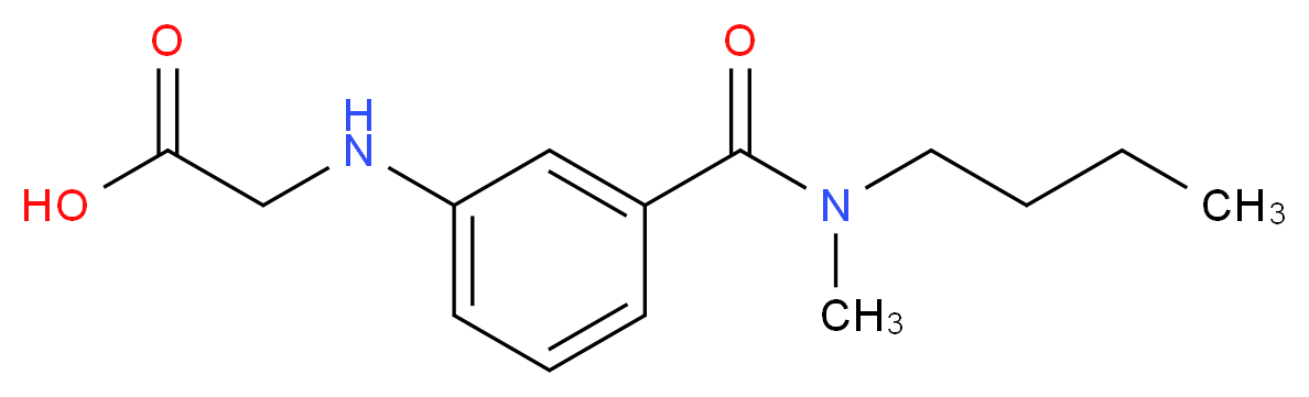 [(3-{[butyl(methyl)amino]carbonyl}phenyl)amino]acetic acid_分子结构_CAS_)