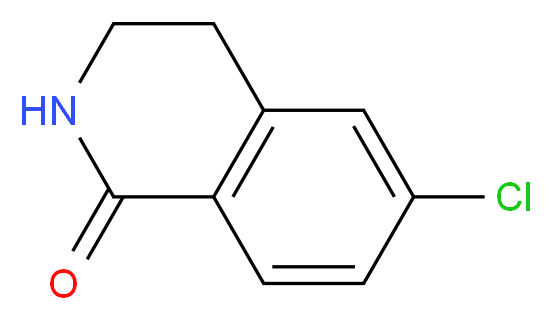 6-chloro-1,2,3,4-tetrahydroisoquinolin-1-one_分子结构_CAS_22246-02-2