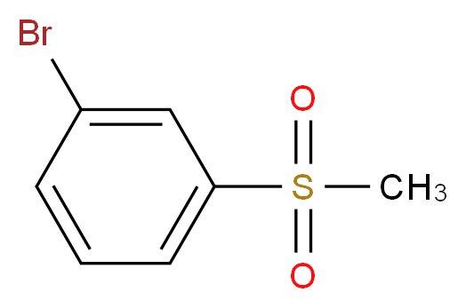 1-Bromo-3-(methylsulfonyl)benzene_分子结构_CAS_34896-80-5)