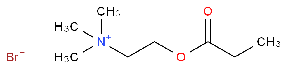 PROPIONYLCHOLINE BROMIDE_分子结构_CAS_16332-26-6)