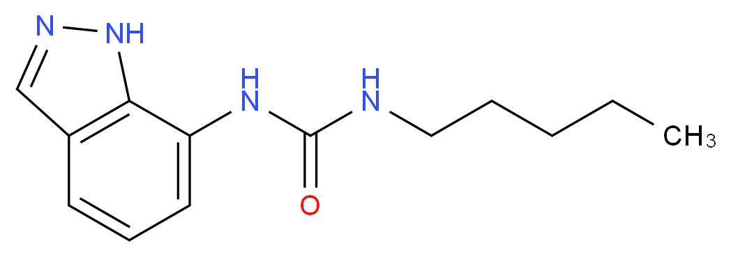 N-1H-indazol-7-yl-N'-pentylurea_分子结构_CAS_)