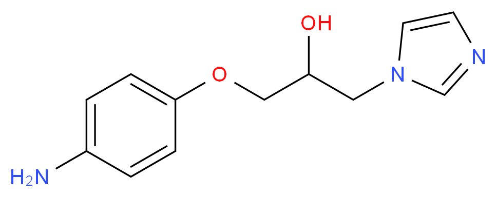 1-(4-aminophenoxy)-3-(1H-imidazol-1-yl)-2-propanol_分子结构_CAS_878668-47-4)