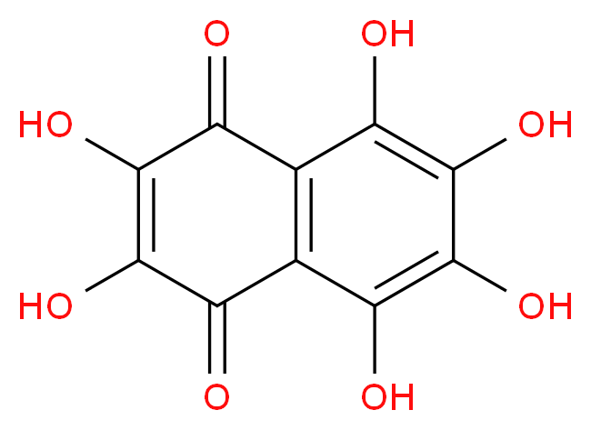 Hexahydroxy-1,4-naphthalenedione_分子结构_CAS_476-37-9)