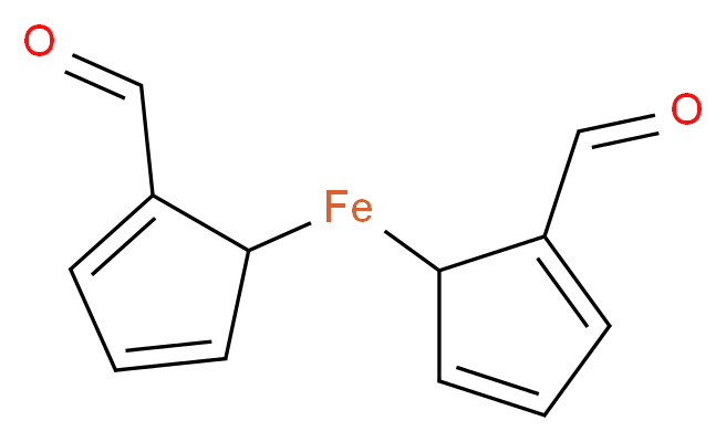 bis(2-formylcyclopenta-2,4-dien-1-yl)iron_分子结构_CAS_1271-48-3