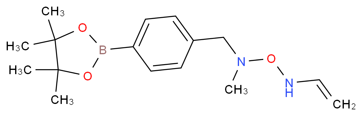 ethenyl({[methyl({[4-(tetramethyl-1,3,2-dioxaborolan-2-yl)phenyl]methyl})amino]oxy})amine_分子结构_CAS_874291-01-7