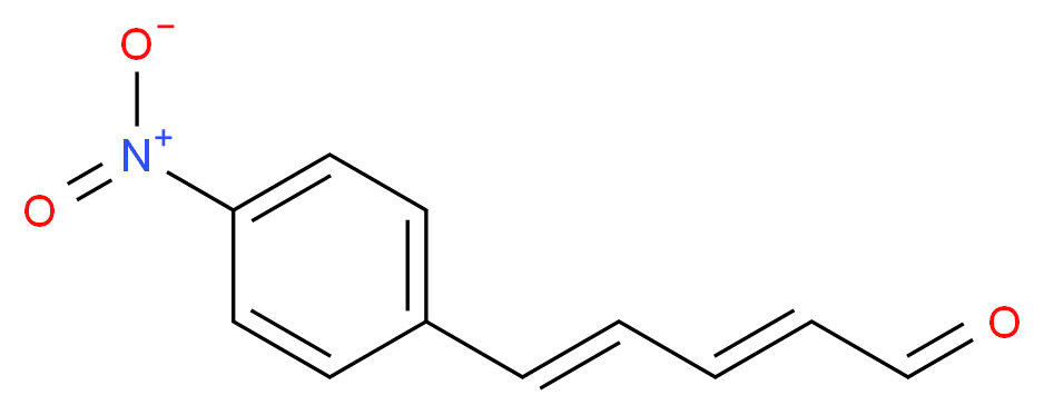 (2E,4E)-5-(4-nitrophenyl)penta-2,4-dienal_分子结构_CAS_49678-09-3)