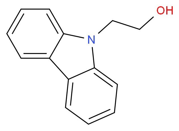 2-(9H-carbazol-9-yl)ethan-1-ol_分子结构_CAS_1484-14-6