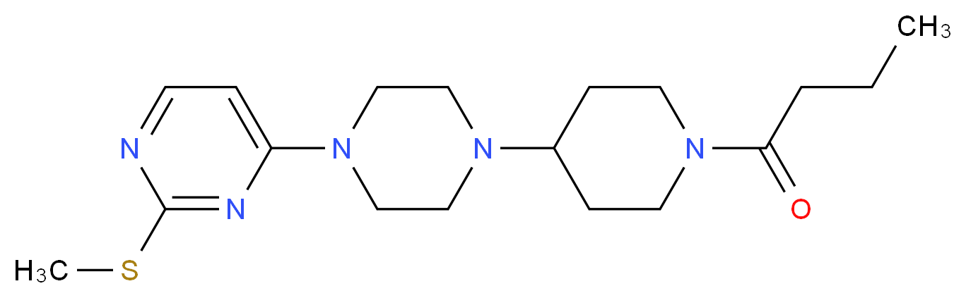 4-[4-(1-butyrylpiperidin-4-yl)piperazin-1-yl]-2-(methylthio)pyrimidine_分子结构_CAS_)