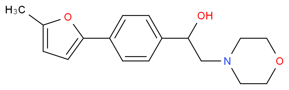 1-[4-(5-methyl-2-furyl)phenyl]-2-(4-morpholinyl)ethanol_分子结构_CAS_)