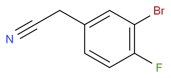 2-(3-bromo-4-fluorophenyl)acetonitrile_分子结构_CAS_501420-63-9