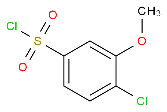 4-chloro-3-methoxybenzenesulfonyl chloride_分子结构_CAS_942199-60-2)