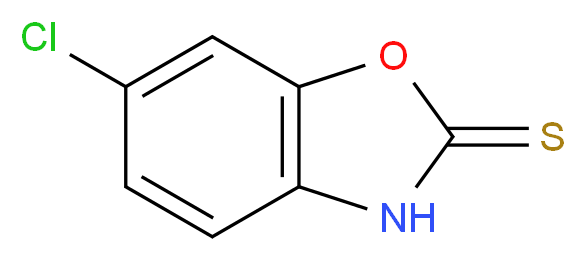 6-chlorobenzoxazole-2(3h)-thione_分子结构_CAS_22876-20-6)