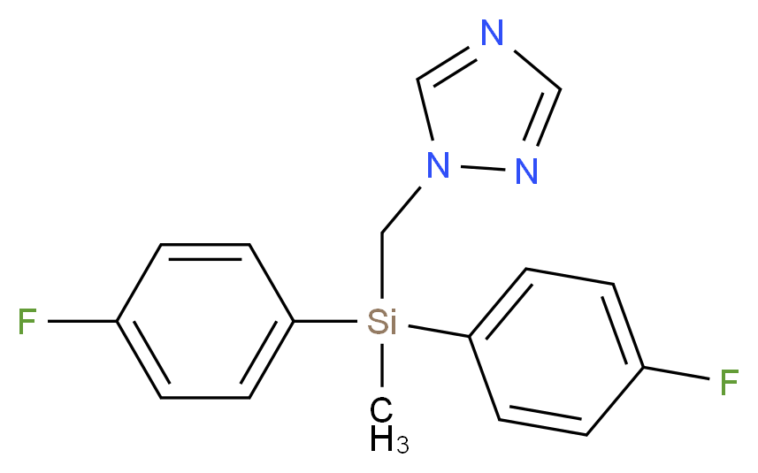 Flusilazole_分子结构_CAS_85509-19-9)
